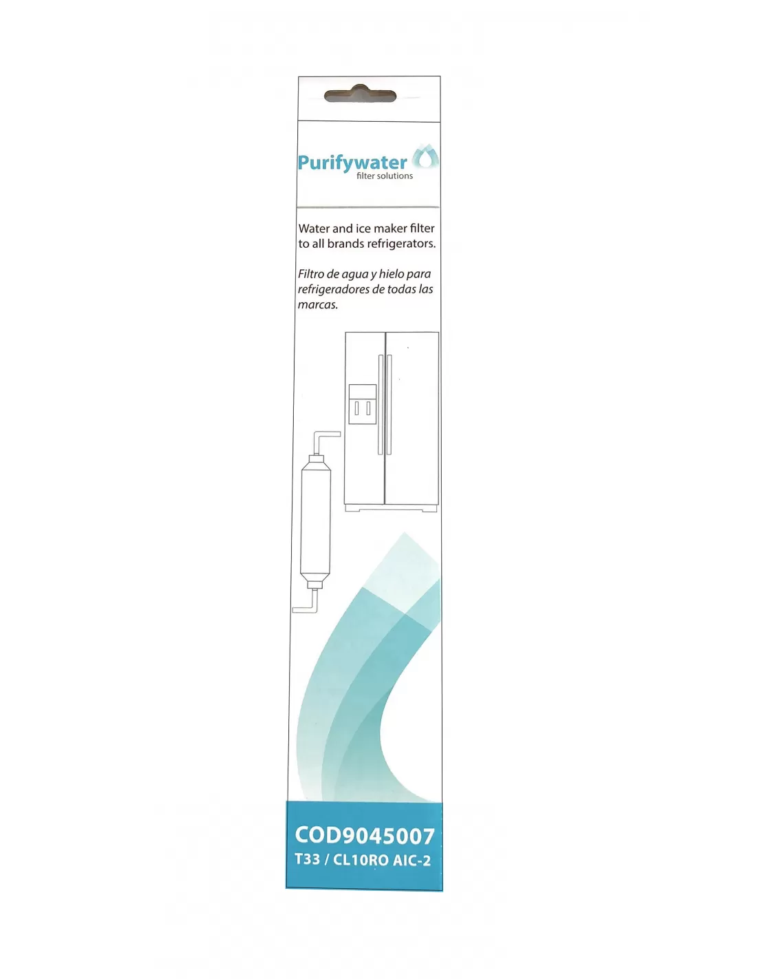 FILTRO DE AGUA PARA REFRIGERADOR PURIFYWATER EXTERNO UNIVERSAL